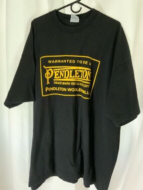 Pendleton Men's Black Short Sleeve Logo Tee with Yellow Graphic